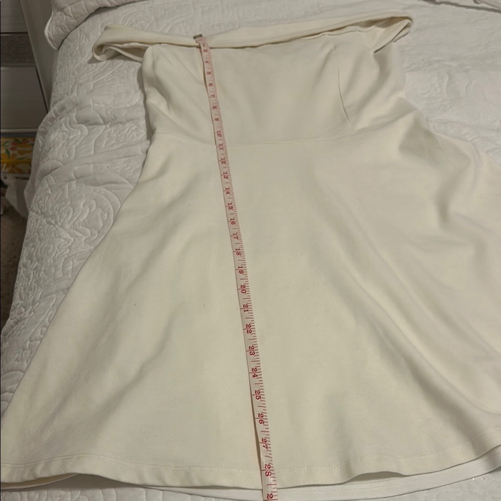 Lulu's size M beige woman A-Line Cap Sleeve Mini Dress - Picture 7 of 9